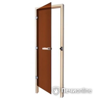 Дверь для бани Sawo Дверь 730 - 3SGА бронза левая без порога осина 690mm х 1890mm в Ханты-Мансийске